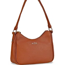 Eske Audrey Vegan Leather Regular Textured Structured Shoulder Bag image 3