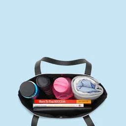 Kalankit Printed Vegan Leather Shopper Tote Bag image 5