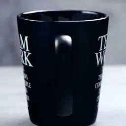 Archies Black & White Typography Printed Ceramic Glossy Mug 450 ml image 2