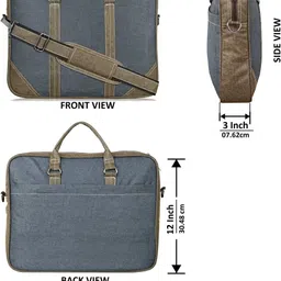 mintfox Men & Women Grey Messenger Bag image 2