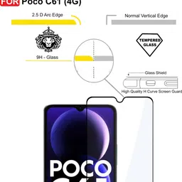 iZAP Tempered Glass Guard for Poco C61 4G, Redmi A3 4G, Redmi A3X 4G image 5