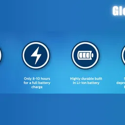 glowplus g Pk-2-12W Emergency Bulb for Dark Areas 4 hrs Bulb Emergency Light image 4