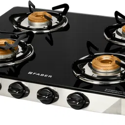 faber Cooktop Jumbo 4BB SS Glass Manual Gas Stove image 5