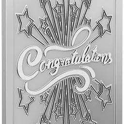 aspect bullion & refinery Congratulations 100A S 999 100 g Silver Coin image 1