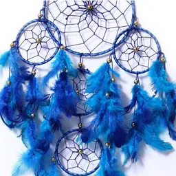 nahida Handcrafted Bohemian Wall Hanging Décor for Bedroom Feather Dream Catcher image 4