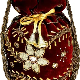 Women Maroon Potli-image-12