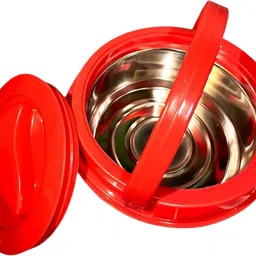 captivate ware Stainless Steel Insulated Casserole Leakproof Roti, Rice for Kitchen (2 Members) Serve Casserole image 2