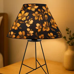 glowhere Retro Matt Black Wire Table Lamp, Iris Cone Shade for Living Room & Home Décor Table Lamp-picture-40