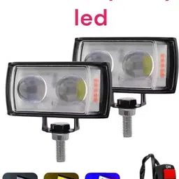 axwee LED Fog Lamp Unit for TVS, Yamaha, KTM, Honda, Bajaj, Royal Enfield image 2