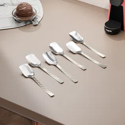 havenchef Velouris Esmaray Cutlery IceCream Spoon Set | Anti-Rust, Mirror Finish, 5.3 Inch Steel Cutlery Set-picture-16