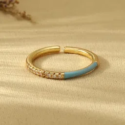 SALTY Stone-Studded Adjustable Finger Ring image 2