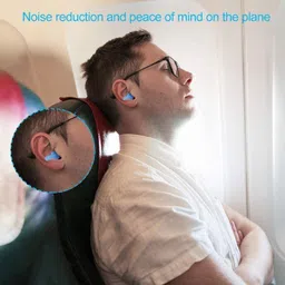 handkmart Reusable Silicone Earplugs |Multicolor (Pack of 5 Pair) Ear Plug image 2