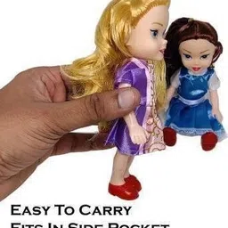 primefair Cute Frozen Princess Dolls 2 Little Playing Dolls for Girls Birthday Set image 4