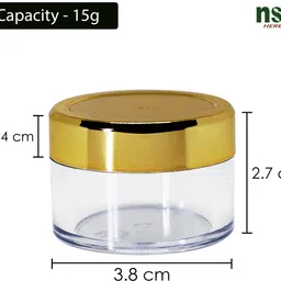 nsb herbals Gold Plated Utility Container - 15 ml image 2