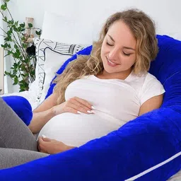 ozly ultra soft c shaped pregnancy pillow Microfibre Solid Pregnancy Pillow Pack of 1 image 4