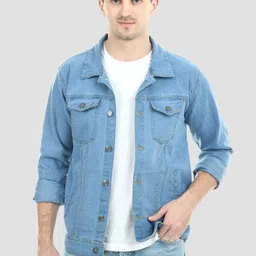 buyuniquefashion Men Washed Denim Jacket-picture-44