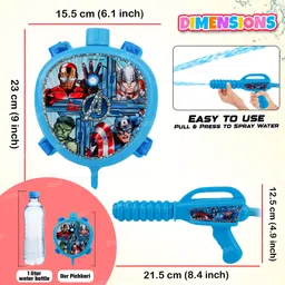 zest 4 toyz Holi Pichkari & Water Gun with 100 Pcs Water balloons & 100 Gr Holi Color Guns & Darts image 4