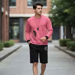 cnw Tshirt Regular Shorts Western Set-picture-31