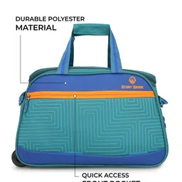 Stony Brook by Nasher Miles Colourblocked Soft-Sided Trolley Duffel Bag image 2