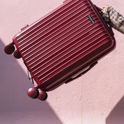 Nasher Miles Auroville Set of 3 Maroon Trolley Bags image 3