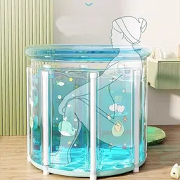 Portable Folding Bathtub Compact, Transparent and Spa-Ready Bathing Solution Portable Folding Bathtub Compact, Transparent and Spa-Ready Bathing Solution, Folding Bathtub, Simple Open-air Bath, No Assembly Required, Portable, For Bath Free-standing Bathtub-image-31