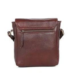 Teakwood Leathers Men Textured Messenger Bag image 2