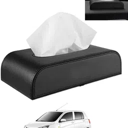 ayw Black Tissue Holder Leatherite/Include Tissue/Save Space For Home/Car/Office-46 Vehicle Tissue Dispenser-picture-18
