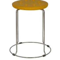 casacraft from pepperfry Biss Seating Stool In Yellow Color image 4