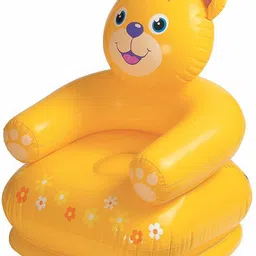 littlewish Inflatable Kids Happy Teddy Air Chair/Sofa for Kiddos Inflatable Sofa Chair image 4