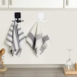 jankrut 360 Degree Rotating Self-Adhesive Kitchen Wall Door Hook for Bathroom/Home. Hook 6 image 4