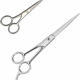 dhanishka Professional Salon Hair Cutting Trimming and Mustache Combo Scissors (Set of 2, Steel) Scissors-picture-24