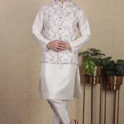 koshin Men Printed Nehru Jacket image 1