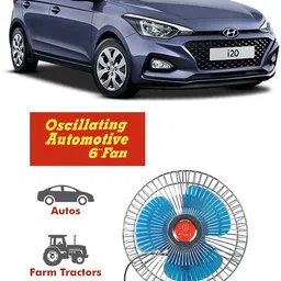 genipap Oscillating Fan 6 Inch 12V Automotive For Car/Truck/Auto rickshaw-PKN0821 Car Interior Fan-picture-26
