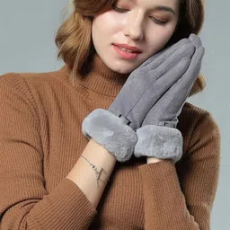 highever Solid Winter Women Gloves-picture-16