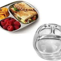 shiv Stainless Steel pav bhaji Plate/Snacks/Dinner/Serving Plate Set Dinner Plate-picture-28