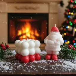 shubhdeep krafts Chrismas Candle Candle image 1