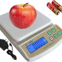 Tenant 400A Electronic Digital 1Gram-10 Kg Weight Scale Lcd Kitchen Weight Scale Machine Measure for measuring fruits,shop,Food,Vegetable,vajan,offer,kata,weight machine Weighing Scale for grocery,kata,taraju,shop,computer kata,tarazu,jewellery,sabzi, Weighing scale Weighing Scale (White) WITH ADAPTOR Weighing Scale image 3