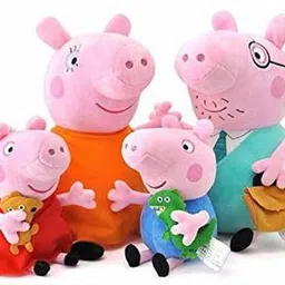 urban festivities PEPPA PIG FAMILY- 4 PIECE SOFT TOY| STUFF ANIMAL TOY GEORGE PIG, PEPPA PIG - 15 cm-picture-20