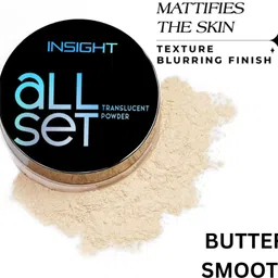 insightcosmetic All Set Translucent Powder|Oil Control |Natural Finish Compact image 2