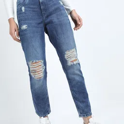 tokyo talkies Women Regular High Rise Blue Jeans image 5