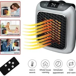 khodal Turbo Room Heater with Adjustable Thermostat, Auto Shut Off -Quiet & mini Heater Fan Room Heater image 2
