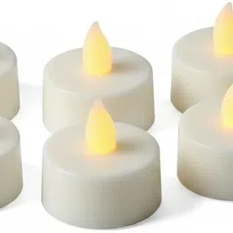lovio store Flameless LED Tealight Candles | Battery Operated Smokeless Warm Tea Lights Candle-picture-34