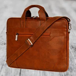 Men Tan Messenger Bag-image-48