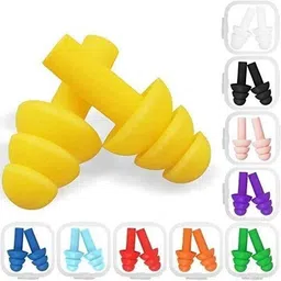lovhide 12 Pairs Reusable Earplug Noise Reduction, Soft Waterproof, Swimming, Study Ear Plug image 3