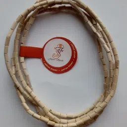 100% Original Tulsi Kanthi Mala 1 Round for Neck (Holy Basil Rosary) Small Size Beads, Length 20 cm Wood Chain Unisex Wood Chain-image-20