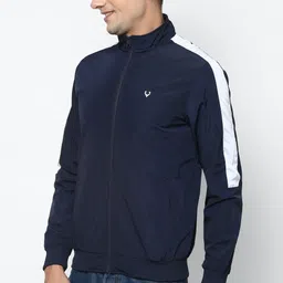 allen solly Men Solid Bomber Jacket image 3