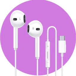 Type C Earphone with Mic for S22 Ultra,Tab S8, A53 5G,Z Fold3, S21[WHITE5] Wired Headset-image-82