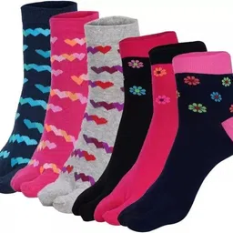 leafblu Women Graphic Print, Printed, Striped, Self Design Ankle Length, Low Cut image 2