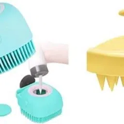 mallade Premium Combo of shampoo Gel dispenser and Scalp Wet and Dry Hair Brush massager-picture-27