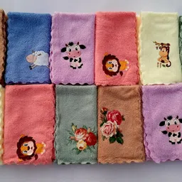 RNK Kids Microfiber super soft fabric face & wash towel. ["Multicolor"] Handkerchief-picture-24